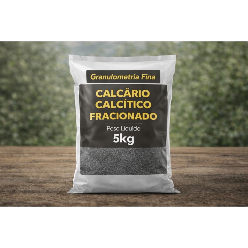 Calcário Calcítico Granulado 5kg - 1,5mm | Suplemento Mineral para Galinhas, Suínos e Equinos