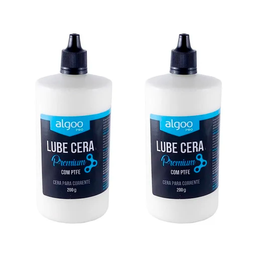 Cera Líquida Lubrificante De Bike Algoo Lube Óleo Bicicleta Cera Corrente 200ml e 60ml Kit De Cera