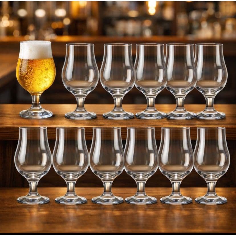 Jogo Taça Cerveja Chopp Dublin Nadir 400ml - Kit 12 Unidades