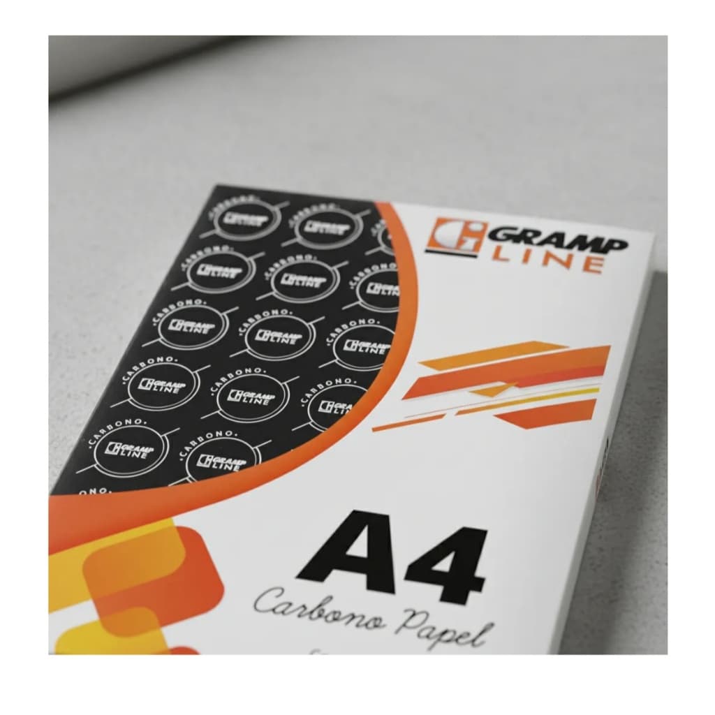 Kit Com 10 Folhas De Papel Carbono Para Papel A4 Cor Preto