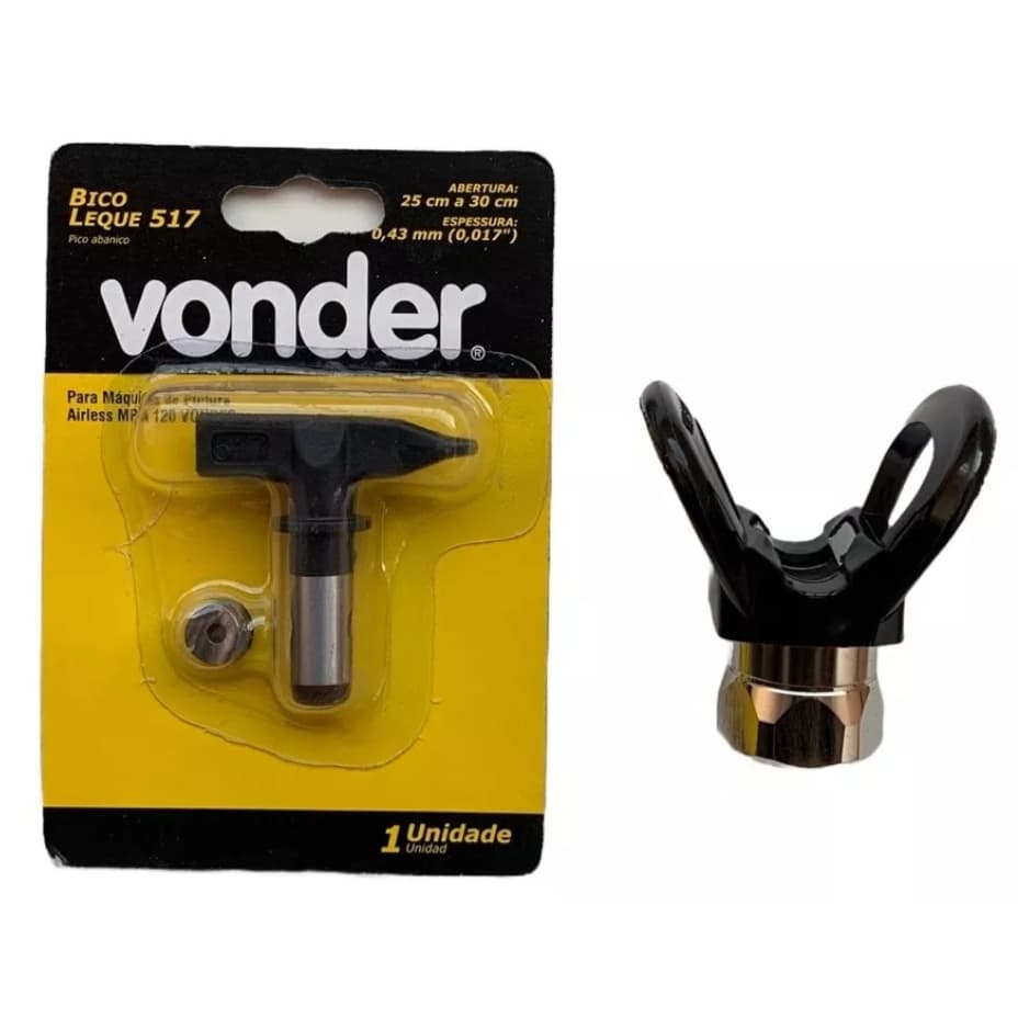 Bico Airless Vonder 517+porta Bico Original Serve Em Todas as Maquinas  Graco , Lynus , Nauber , Wagner , SprayTech