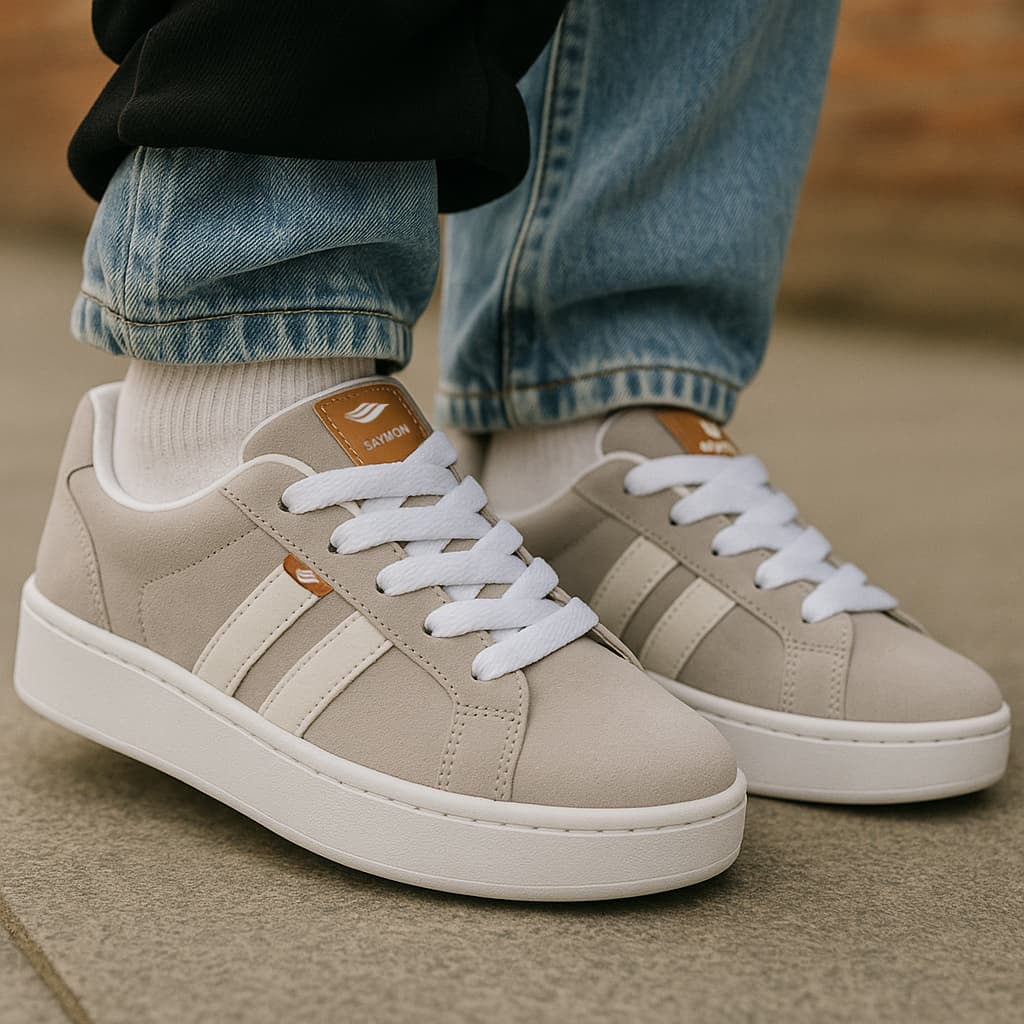 Tênis Casual Feminino Camp Saymon Adulto Sapato Basico Lançamento Tendencia Add