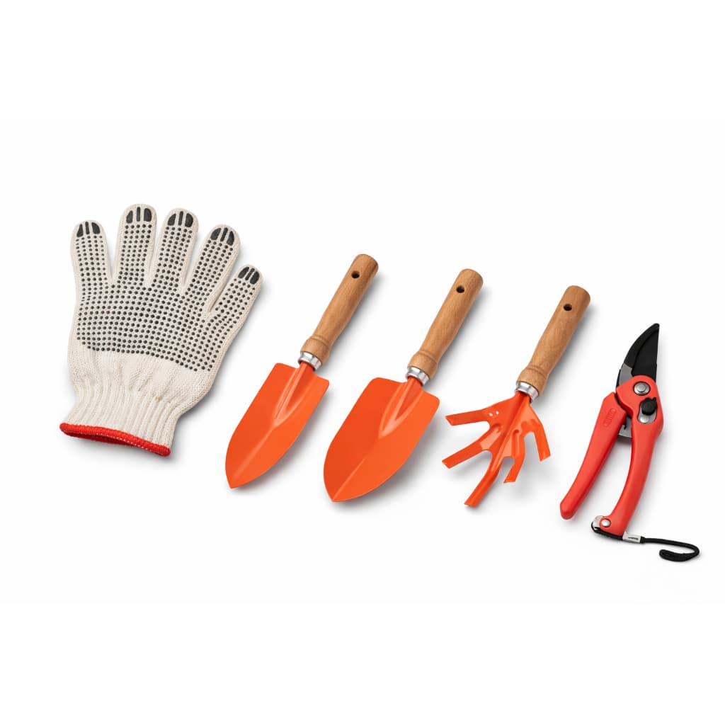 Conjunto Jardinagem 3 Peças + Tesoura Poda 7" FERJA  + PAR DE  LUVAS DE  BRINDE