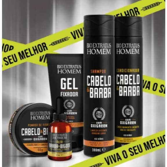 Kit Cabelo&Barba Bio Extratus Homem