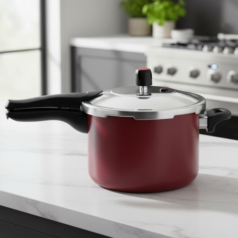Panela De Pressão Antiaderente Fecho Externo 4,5 Litros Grande