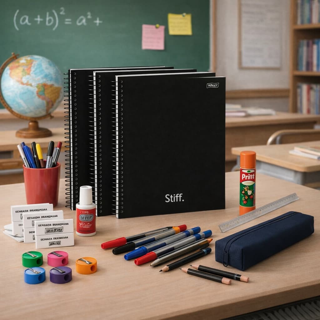 Kit Material Escolar Completo Volta Ás Aulas Universitário Ensino Médio