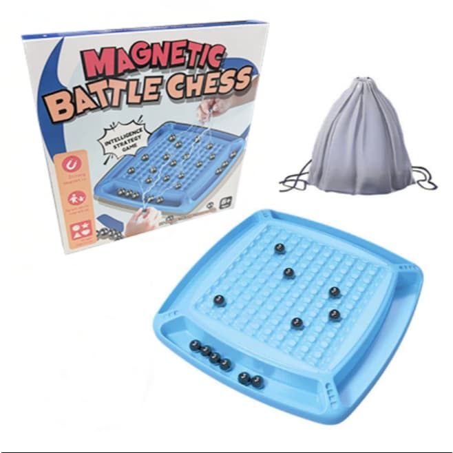 Jogo Xadrez Magnético 20 Bolinhas Portátil Tabuleiro Brinquedo Estratégia Interativo Crianças