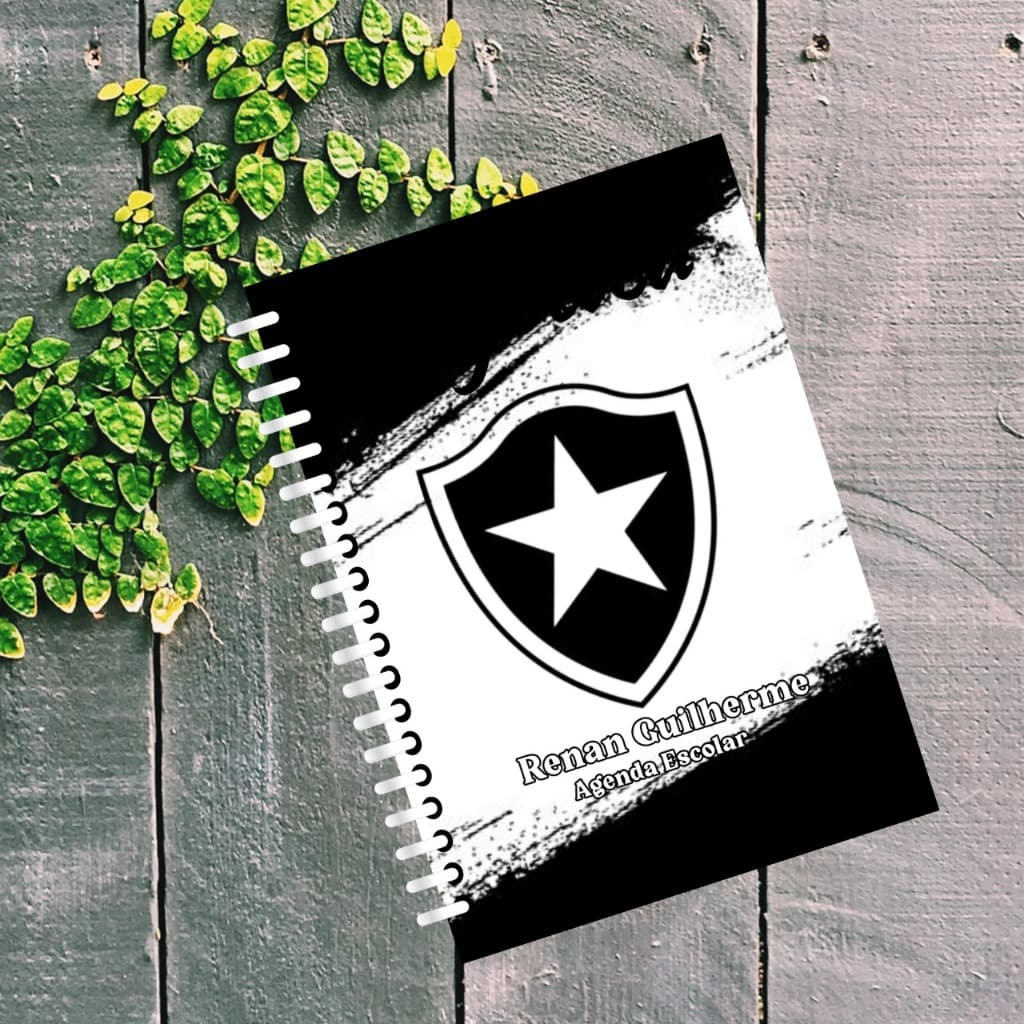 Agenda Escolar do BOTAFOGO Personalizada com Nome