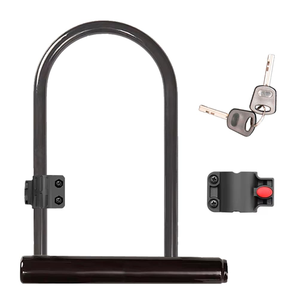 Trava U Cadeado Com Suporte Segurança para Bike E-Bike Moto