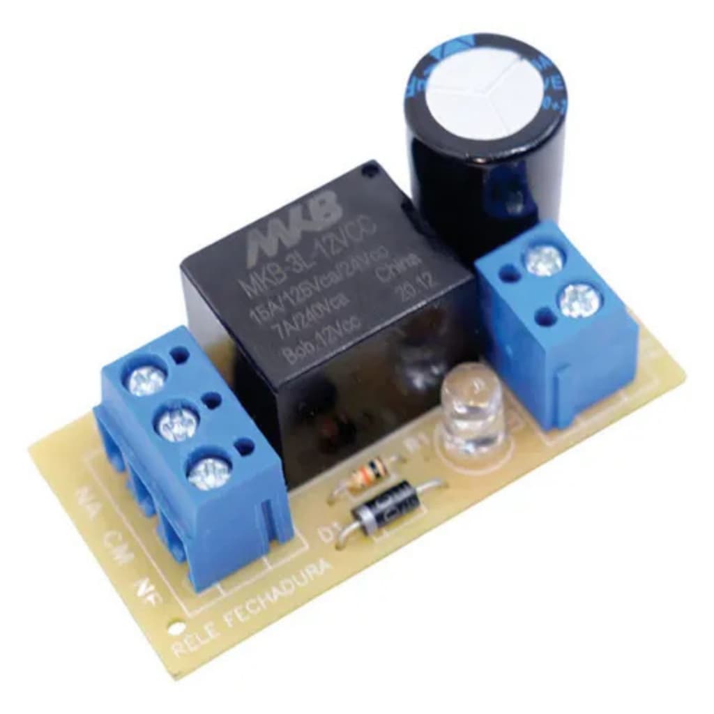 Rele 12v Para Fechadura Elétrica / Interforne Pulso New Back PPA IPEC ROSSI GARIN