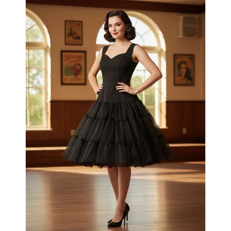 Anágua Saia Retrô Vintage Crinolina Tutu Fantasia Cosplay