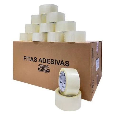 Kit 50 Fita Adesiva 45mm X 100m Transparente - Durex