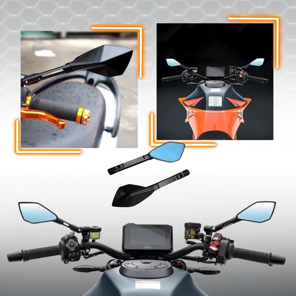 RETROVISOR TOMOK 5 PONTAS MOTO NAKED ESPORTIVO CG TITAN FAN XRE CB300 FAZER YBR