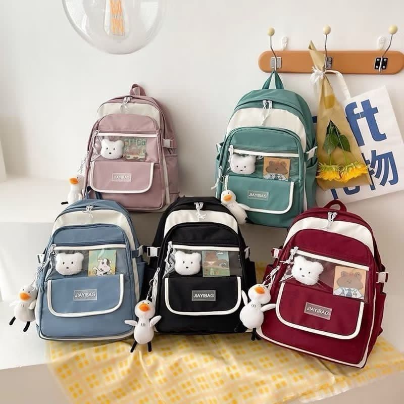 Mochila Feminina Escolar Passeio Coreano Grande Capacidade Sem Chaveiro Impermeável b44