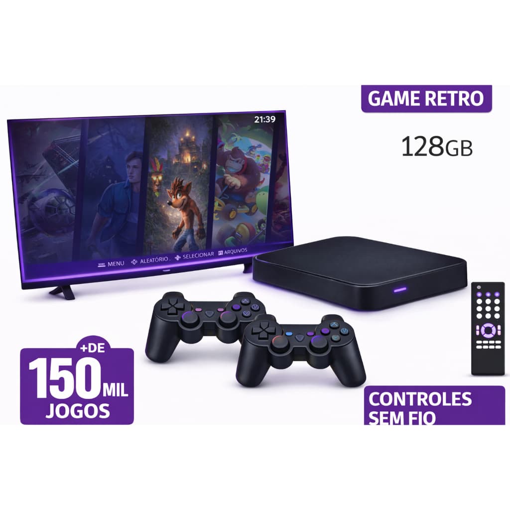 Console Retrô Game Retro Elite 4.8 – Multissistema – Modelo 2026