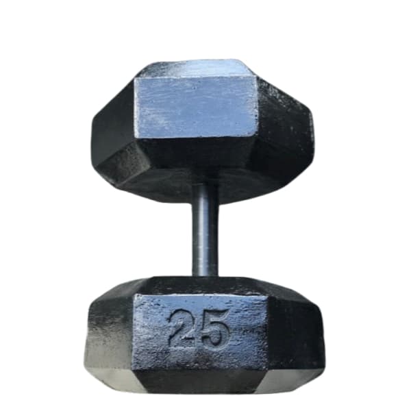 Halter de 25kg - Halter sextavado de cimento - Peso para treino - Unidade