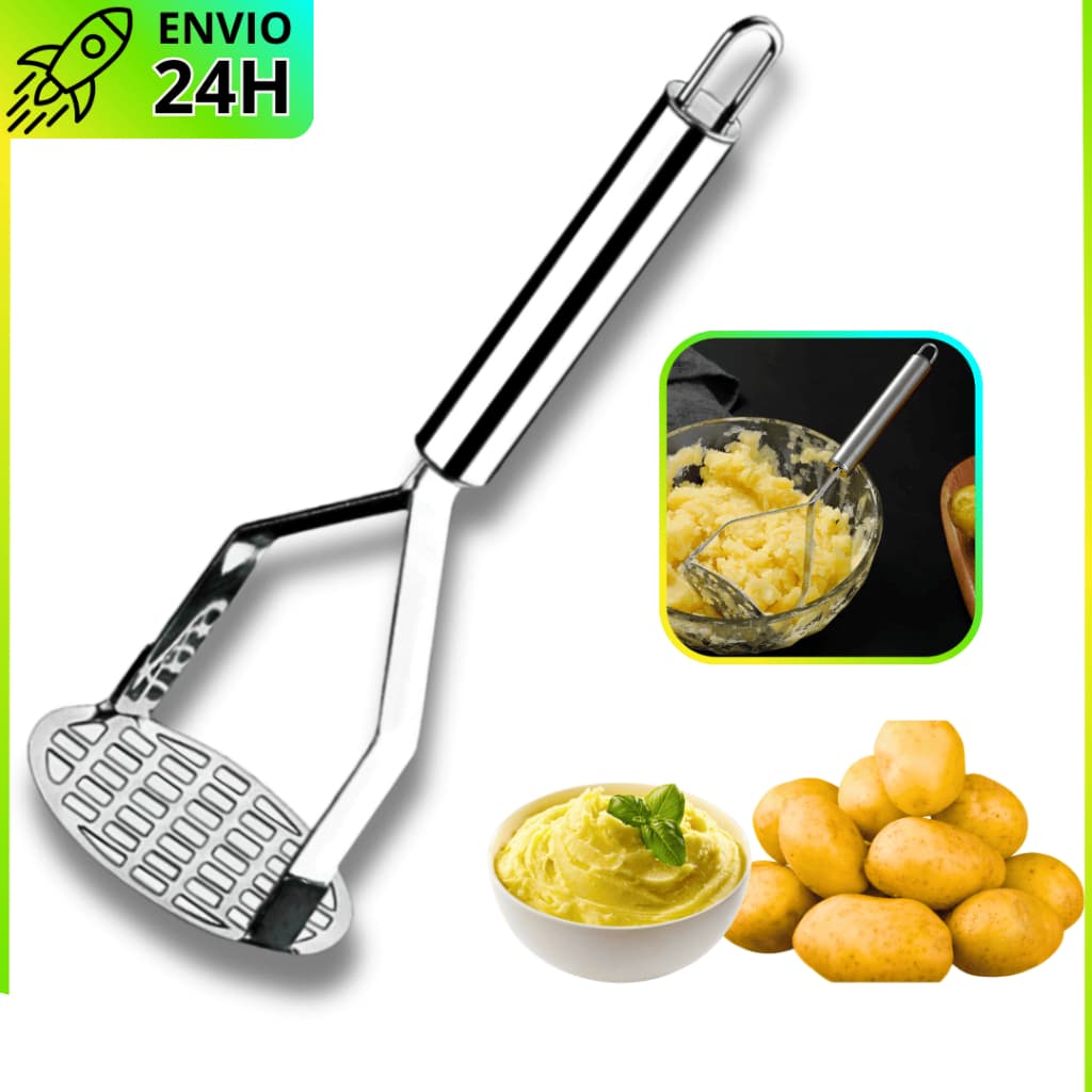 Amassador de Batatas | Utensílio em Inox Ideal para Purês de Legumes e Cozinha Prática