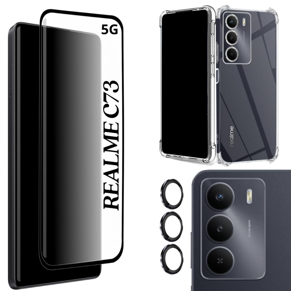 Película Cerâmica Para Realme C73 5G - Protetor de Câmera - Capinha Case Anti Shok