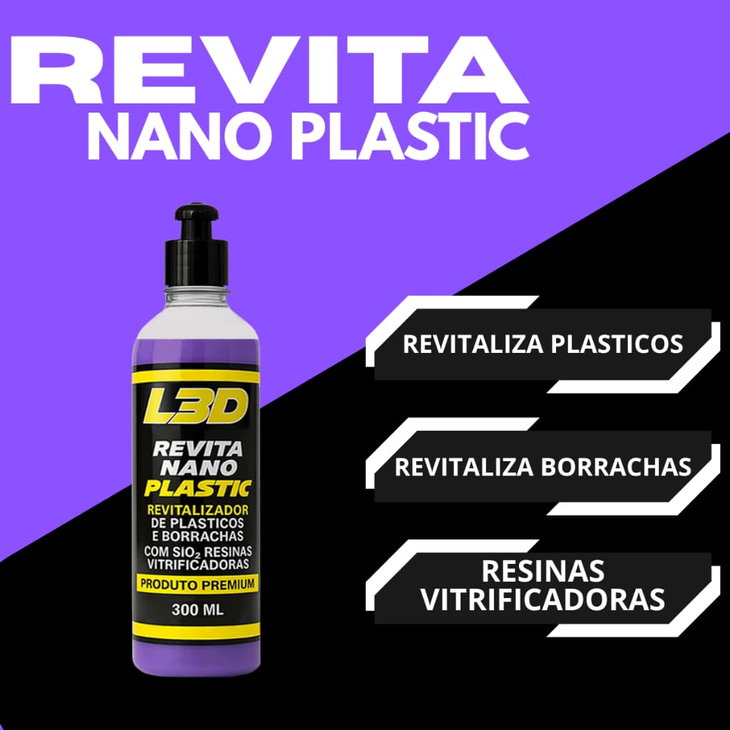 Revitalizador de Plásticos L3D Revita Nano Plastic 300ml