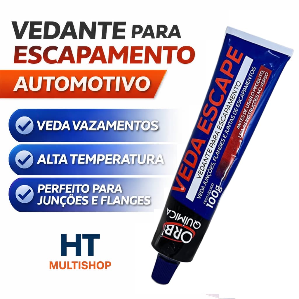Veda Escape Orbi Química Cinza 100g - Resistente a Altas Temperaturas e Vibrações