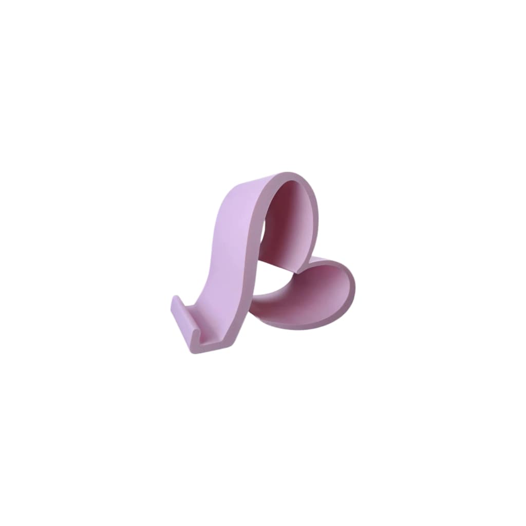 Suporte Celular Mesa Formato Coração - Base Decorativa Sala Escritório, Pratico e Facil