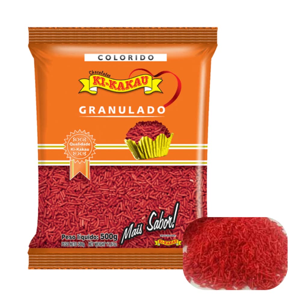 Chocolate Granulado Vermelho 500gr Ki-kakau