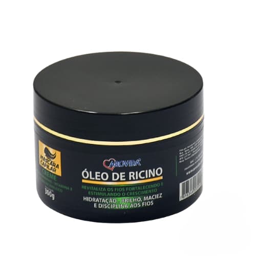 MASCARA CAPILAR OLEO DE RICINO 300G AROVIDA - 140003
