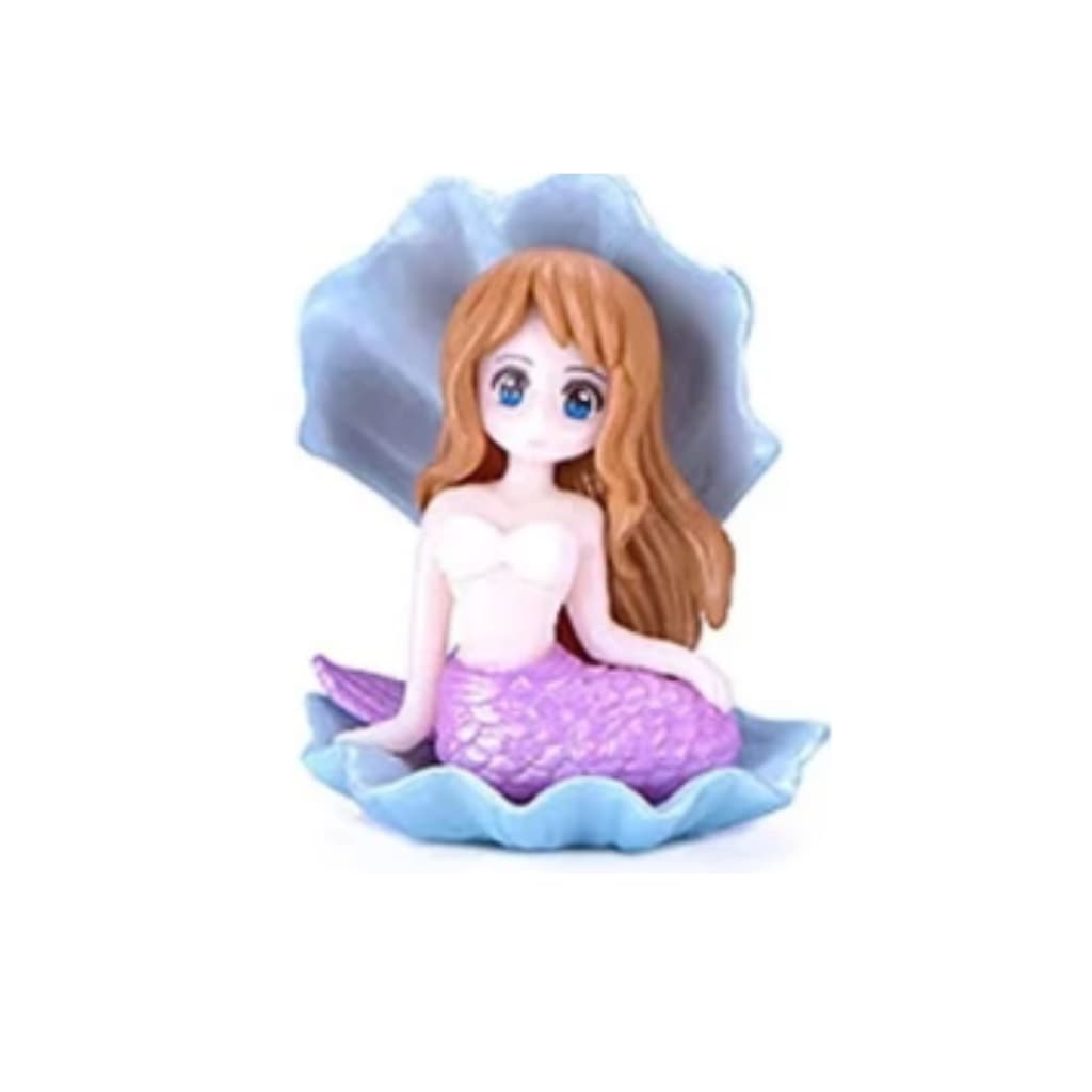 Enfeite Sereia Na Concha Com Boia Flutuante Aquario
