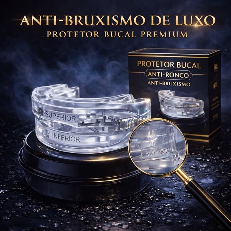 Aparelho Anti-Bruxismo Anatômico – Proteção Dental Confortável para Noites de Sono Tranquilas