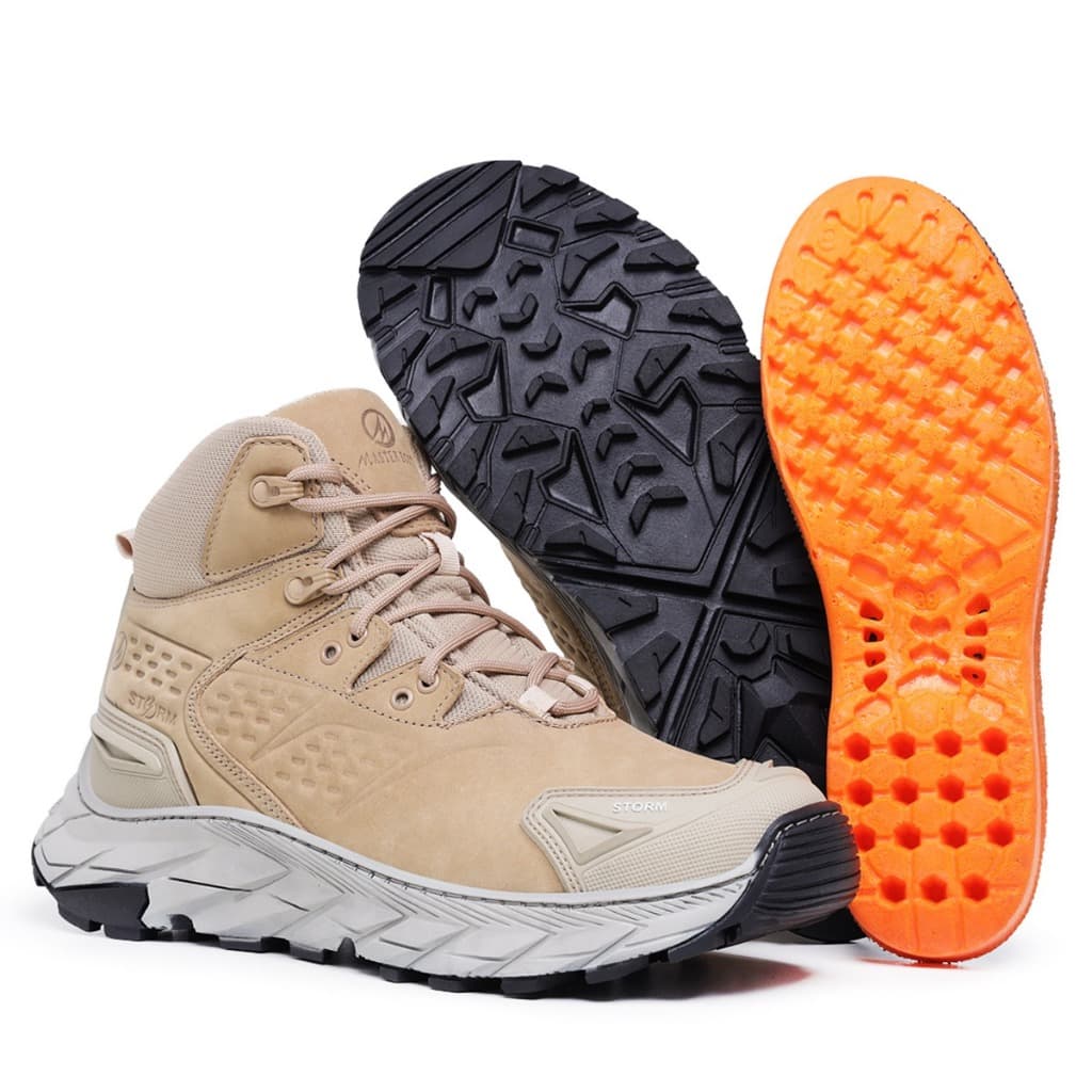 Tênis Storm Couro Trilha Adventure Resistente Palmilha Gel MasterBoots