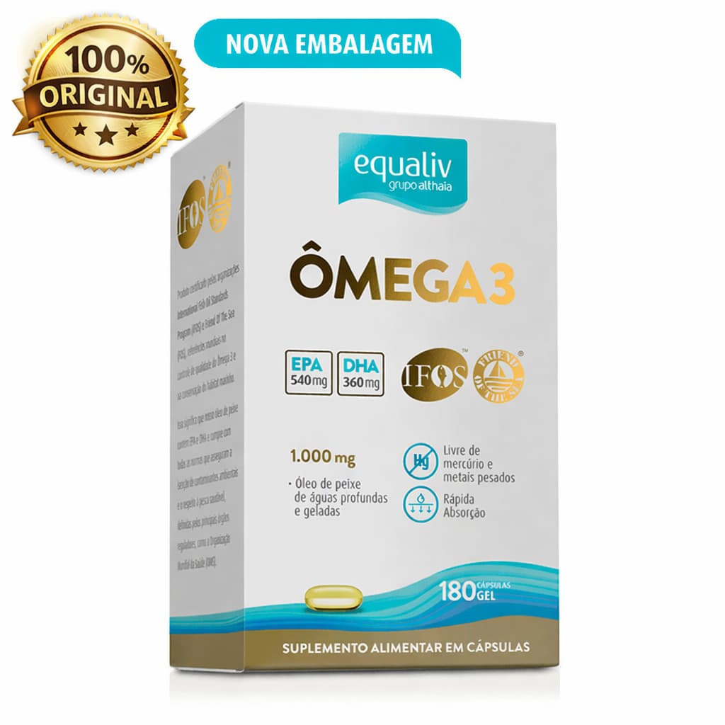 Equaliv Ômega 3 180 Cápsulas Gelatinosas
