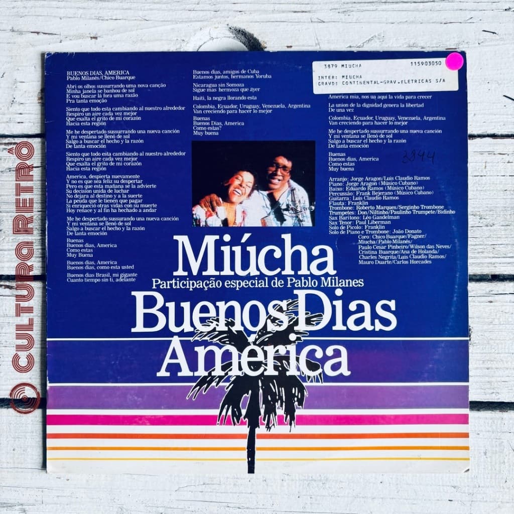 LP BUENOS DIAS AMERICA MIÚCHA 1989 ( NOVÍSSIMO) SAUDOSISMO