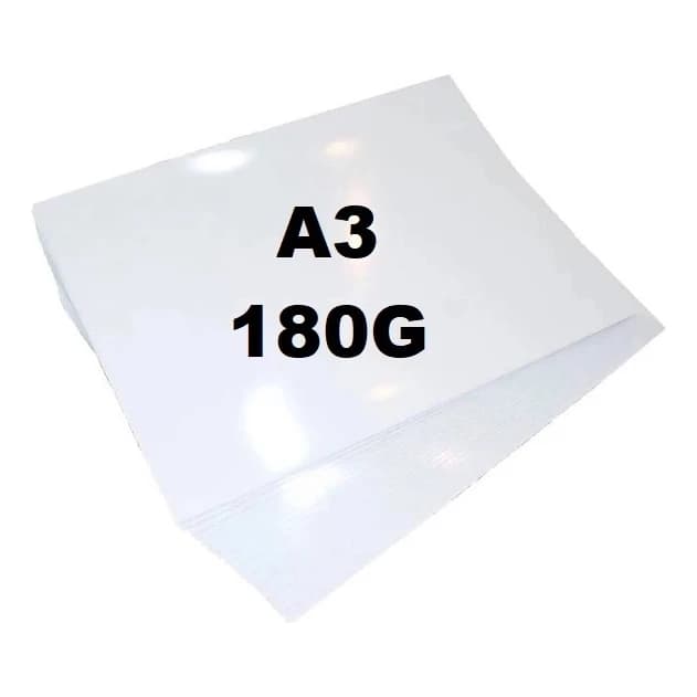 Papel Fotográfico A3 180g Premium Glossy Premium 20 Folhas