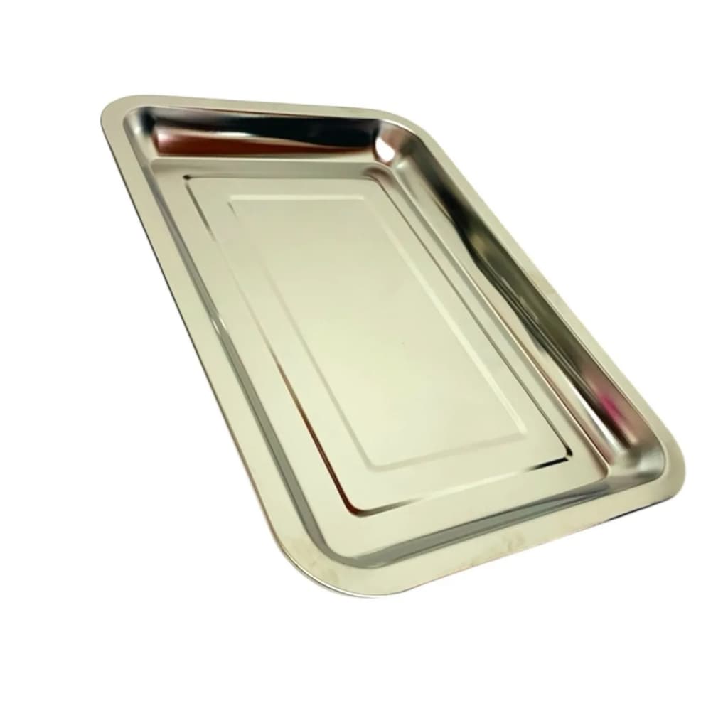Bandeja Retangular Inox Kehome - 36x27cm
