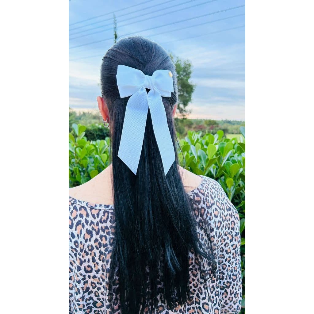 Laços de Cabelo Infantil Luxo Branco Laço Noiva Feminino