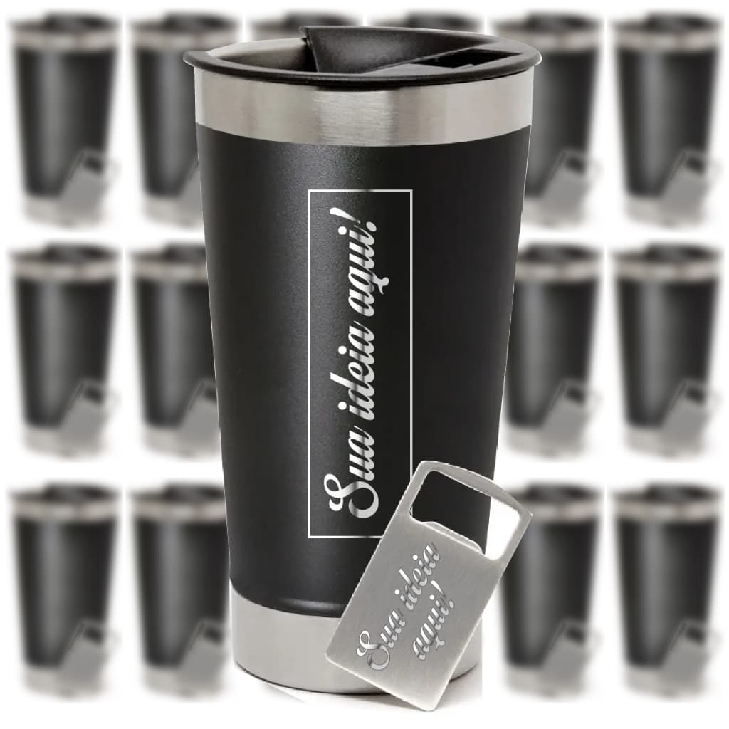 100 Copos Termicos Personalizados Logo Nome Time 473ml