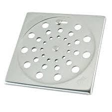 Grelha inox Quadrada Inox 15 X 15 Com Fecho Abre e Fecha 6 Polegadas