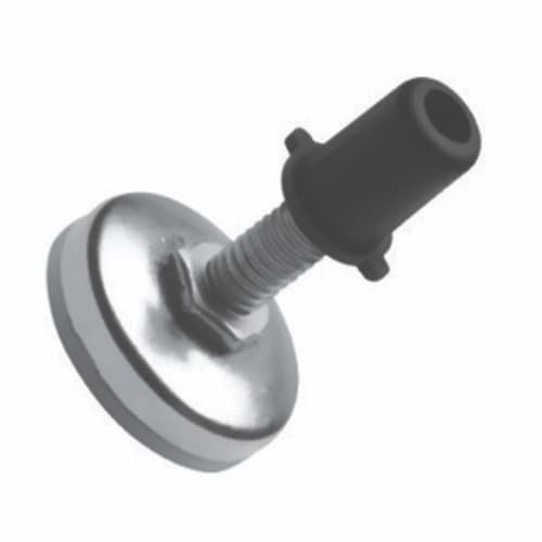 Sapata Niveladora 605/30 31mm Niquelada Com Bucha Gecele Pé Regulável Para Móveis E Armários