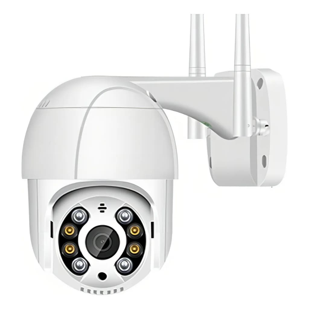 Câmera Segurança Externa WiFi IP66 à Prova d’Água Infravermelho Visão Noturna HD Monitoramento 24h