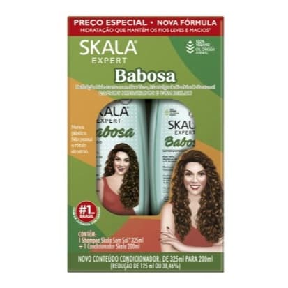 Kit Skala Babosa Shampoo 325ml + Condicionador 200ml