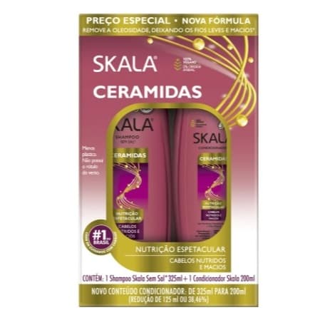 Kit Shampoo 325ml + Condicionador Skala Ceramidas Plus 200ml
