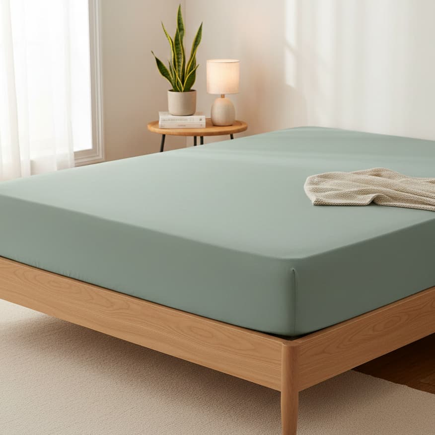 Lençol Avulso com Elástico para Cama Queen no Tecido Percal Algodão 180 Fios de Toque Macio -Bem Estar