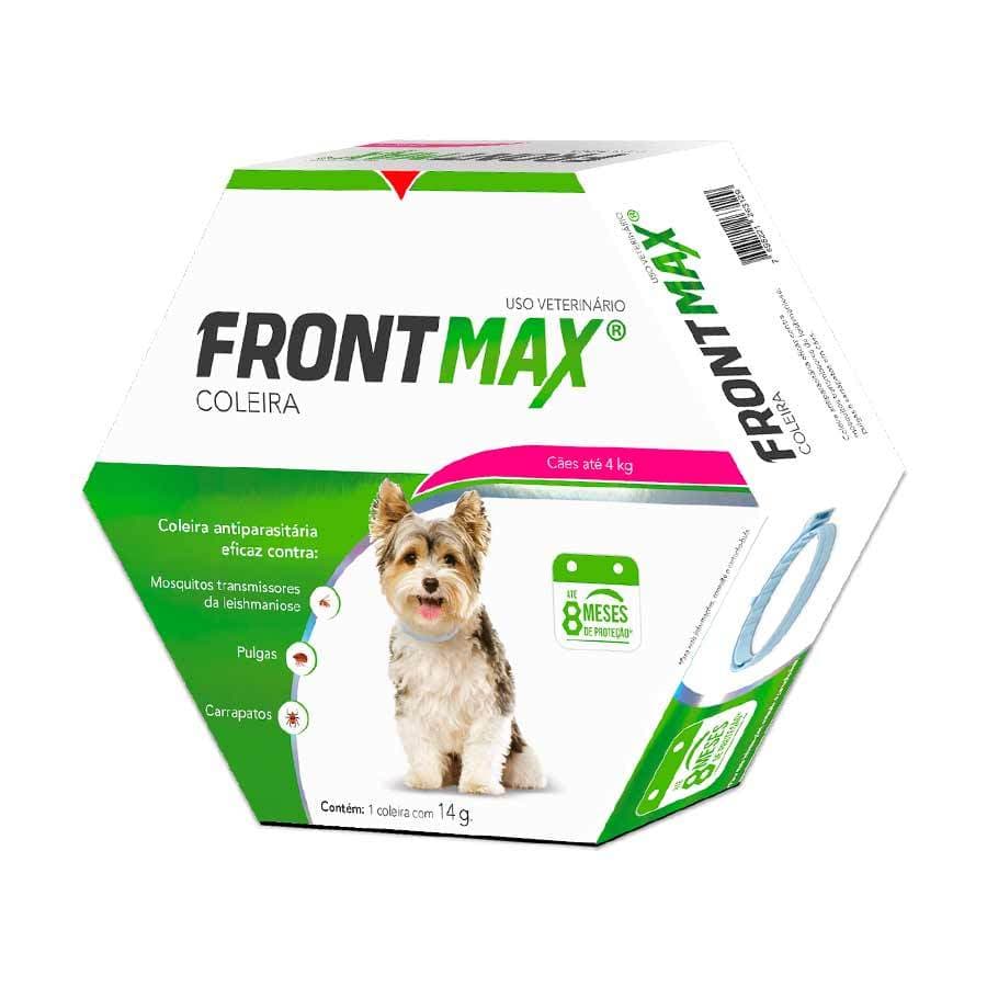 Vetoquinol Frontmax Coleira Antipulgas Carrapatos Cães Até 4kg 38cm Branco