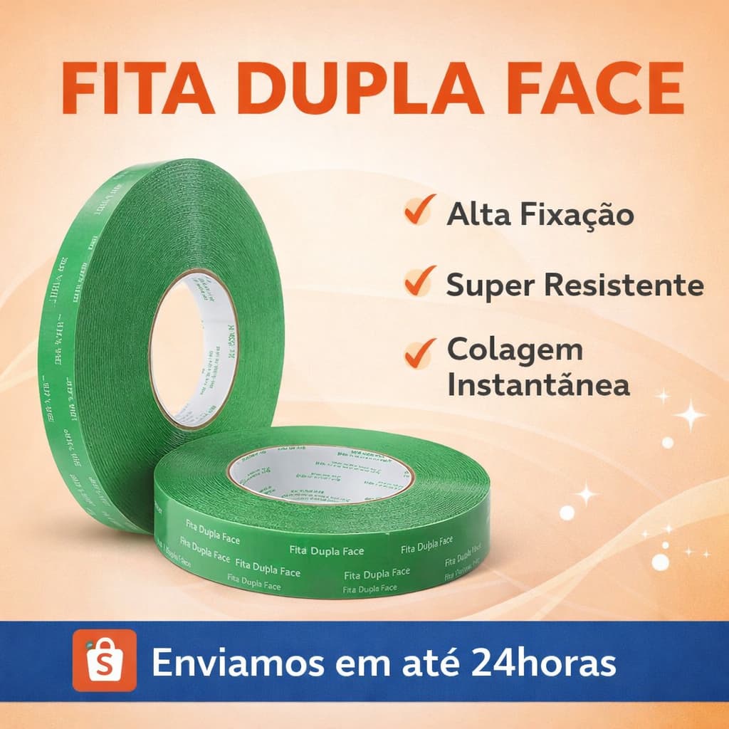 Fita Dupla Face Extra Forte Pronta Entrega Para Placa PVC 3D