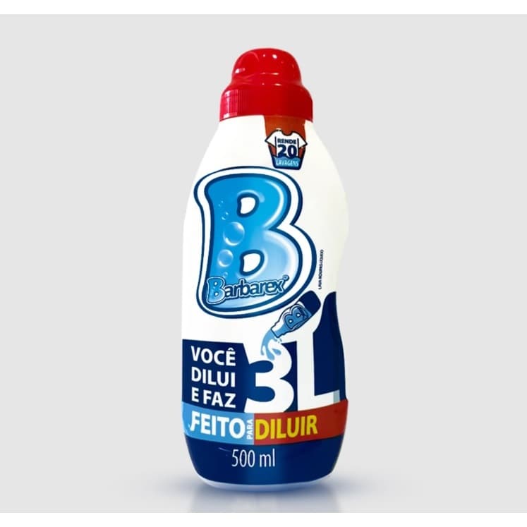 Lava Roupa Líquido 500ML Dilui vira 3L