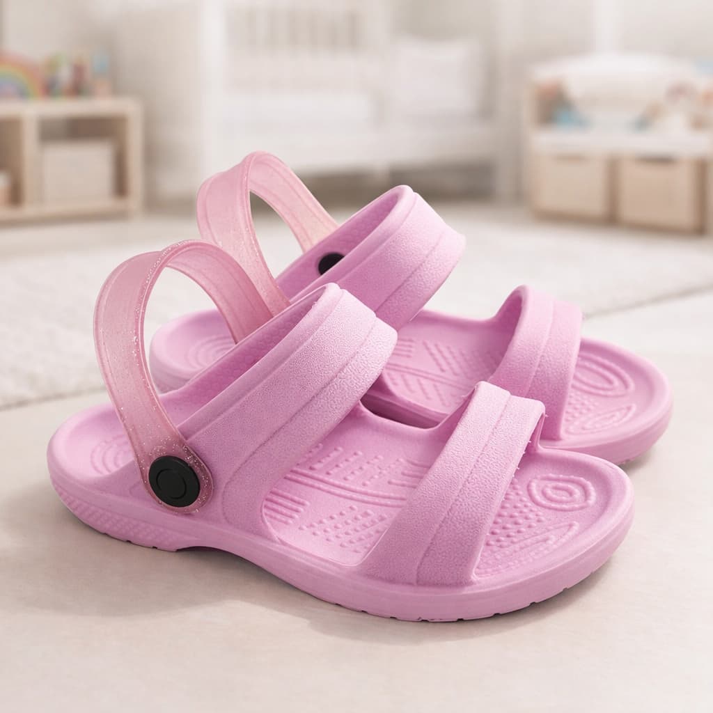 Papete Infantil Feminina Confortável Sandália Infantil Antiderrapante