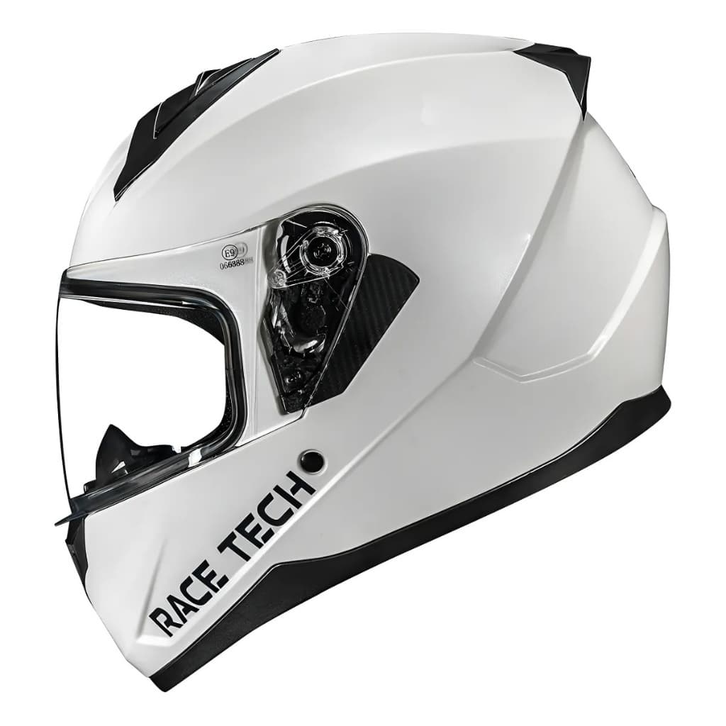 Capacete Race Tech Sector Mono Branco White Novo Integral Fechado