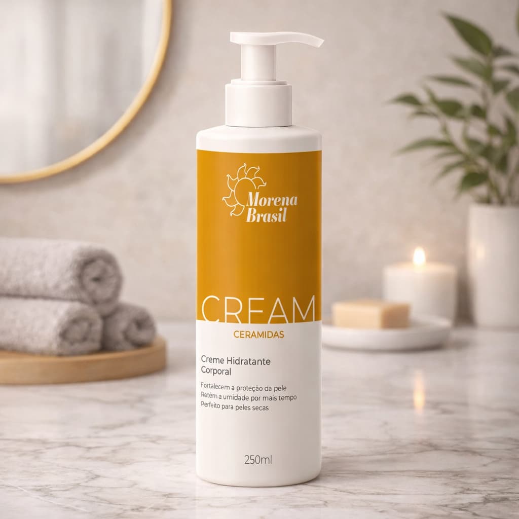 💛 Creme Hidratante Corporal com Ceramidas | Morena Brasil (250ml)