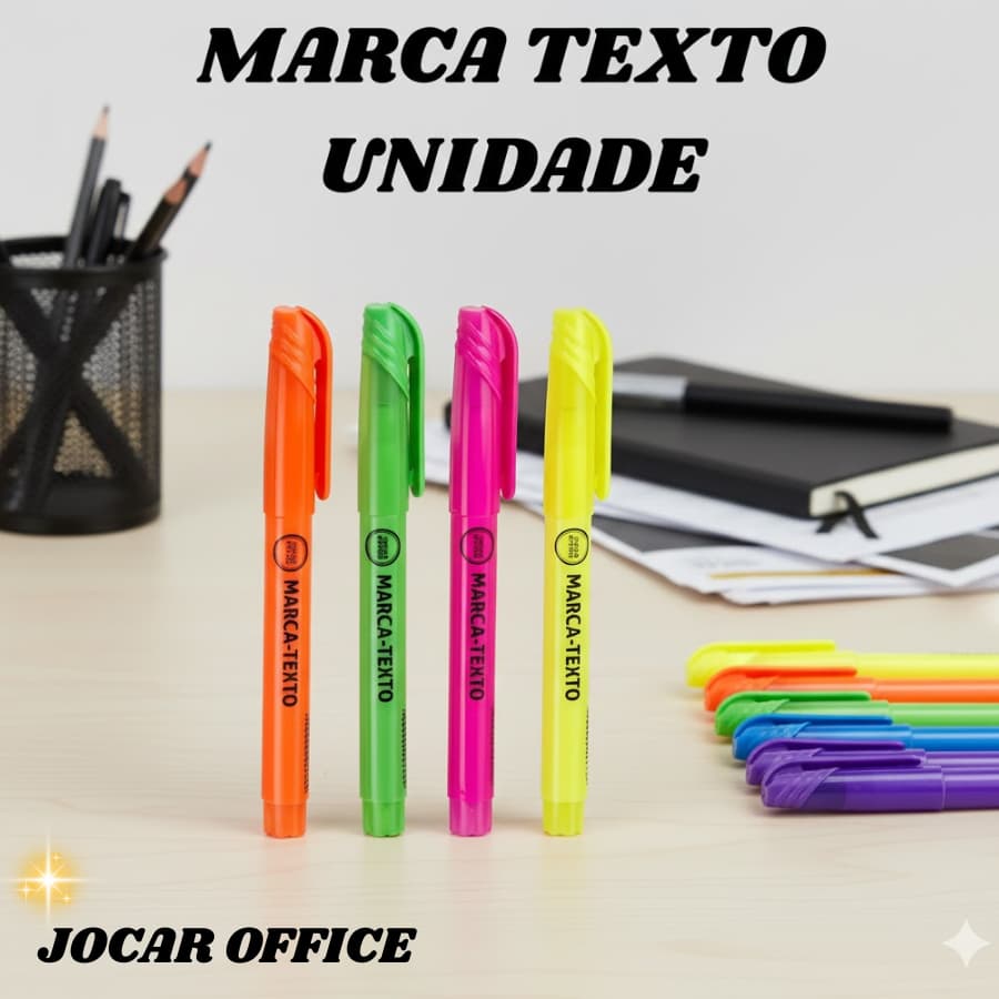 Marca Texto Jocar Office 6 Unidades - Leo & Leo Caneta Marca Texto Leonora
