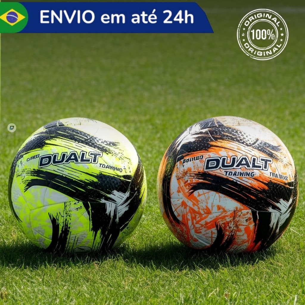 Bola Futebol Campo Dualt Colada Tamanho 5 Oficial Adulto Jovem Profissional Leve Macia Resistente